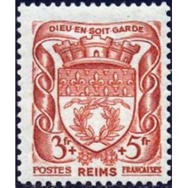France num Yvert 535 ** MNH Armoirie Reims Année 1941