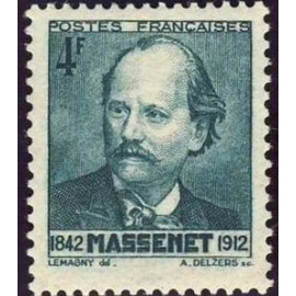 France num Yvert 545 ** MNH Compositeur J Massenet Année 1942