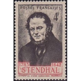 France num Yvert 550 ** MNH Stendhal Année 1942