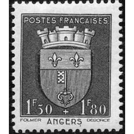 France num Yvert 558 ** MNH Armoiries  Angers Année 1942