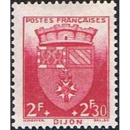 France num Yvert 559 ** MNH Armoiries  Dijon Année 1942