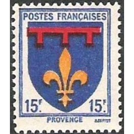 France num Yvert 574 ** MNH Armoiries Provence Année 1943