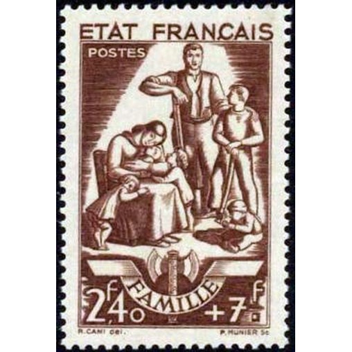 France num Yvert 578 ** MNH  Année 1943