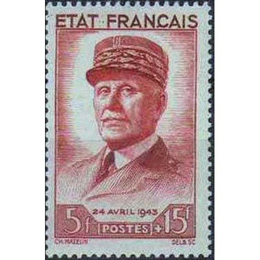 France num Yvert 580 ** MNH  Année 1943