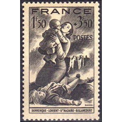 France num Yvert 584 ** MNH  Année 1943