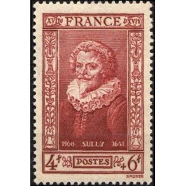 France num Yvert 591 ** MNH duc de Sully Année 1943