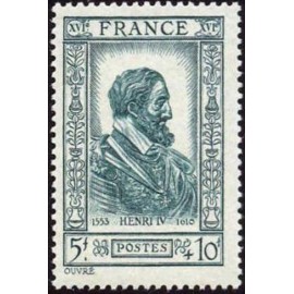 France num Yvert 592 ** MNH Henri IV roi Année 1943