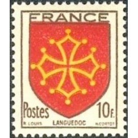 France num Yvert 603 ** MNH Armoiries Languedoc Année 1944