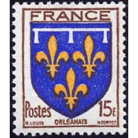 France num Yvert 604 ** MNH Armoiries Orleannais Année 1944